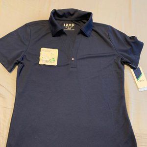 Izod Women's swingflex golf shirt navy XS NWT